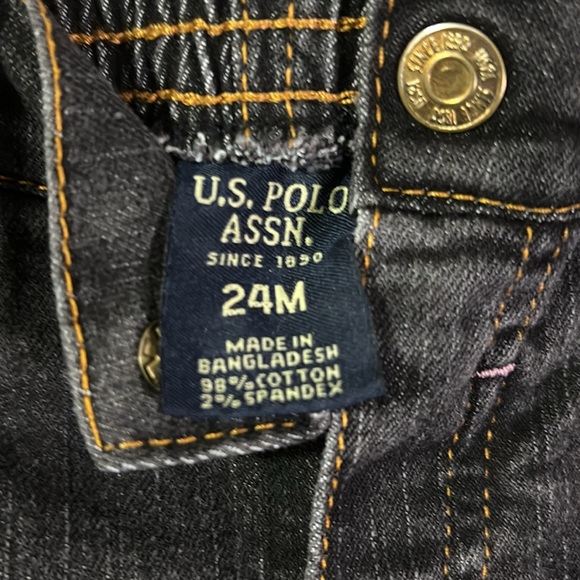 Toddler U.S Polo Assn., black, girl jeans! - Picture 3 of 3
